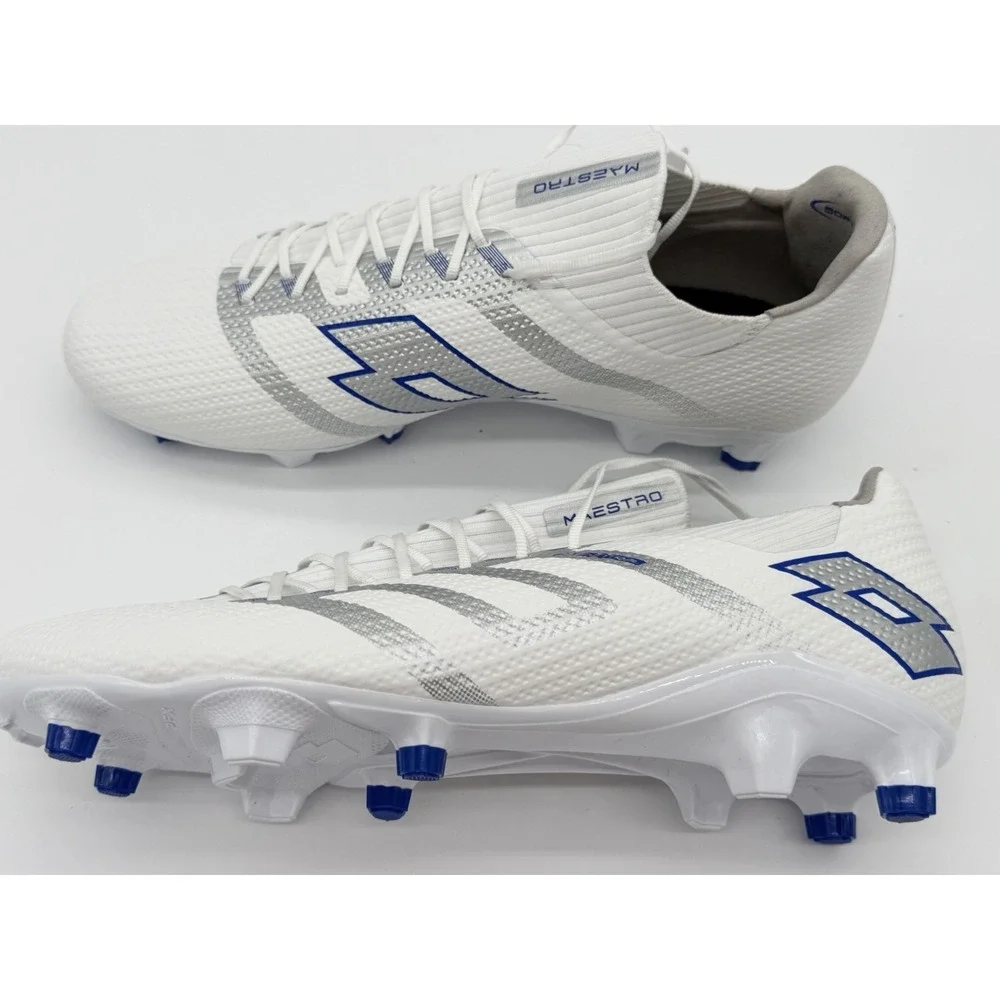 *Affordable!* Mens Size 11 - Lotto Maestro FG Soccer Cleats White Blue CE176